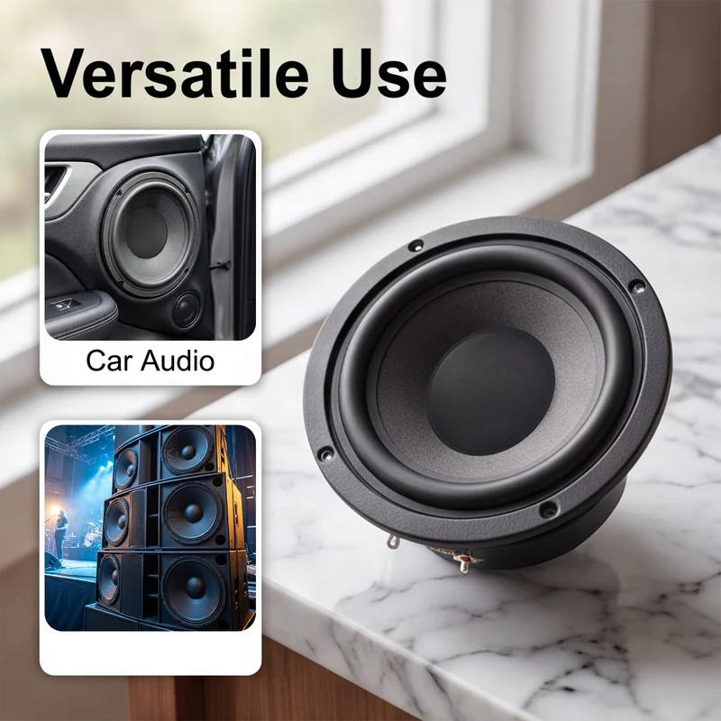 8pcs Speaker Dust Cap 72mm/2.83" OD Subwoofer Paper Cap