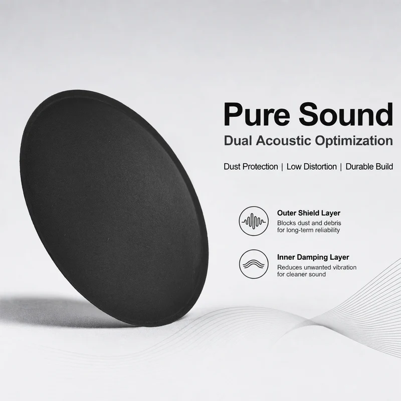 4pcs Speaker Dust Cap 110mm/4.33" OD Subwoofer Paper Cap