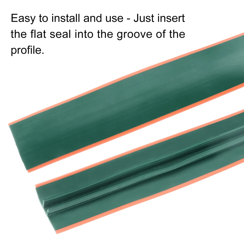 1Pcs 9.8Ft Seal Strip 30 Series European Standard Aluminum (Orange, Green)