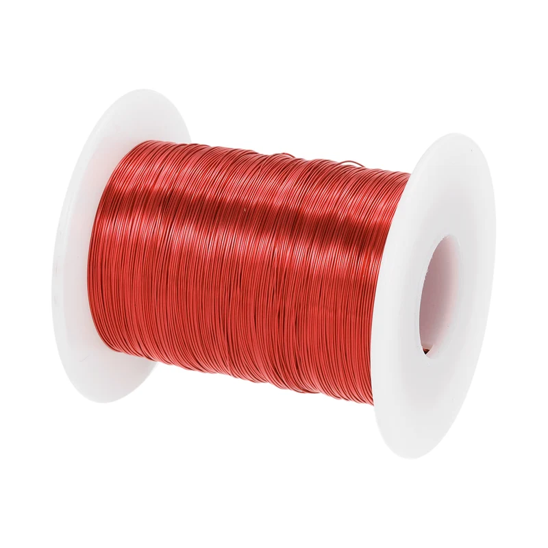 0.3mm Magnet Wire 1043ft Enameled Magnet Winding Copper Wire 200g,Red
