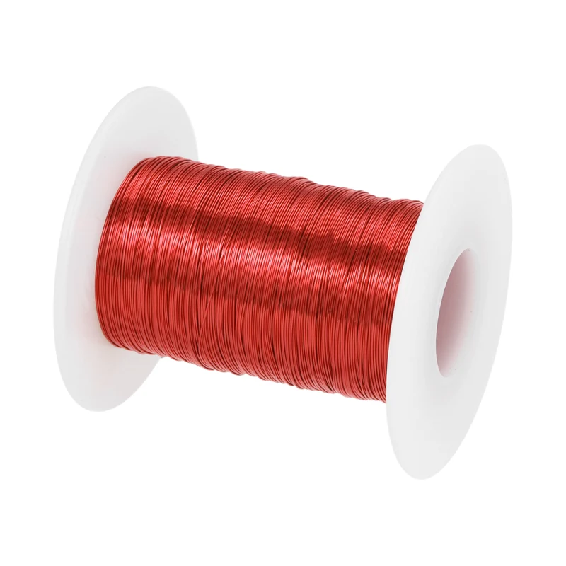 0.3mm Magnet Wire 522ft Enameled Magnet Winding Copper Wire 100g,Red