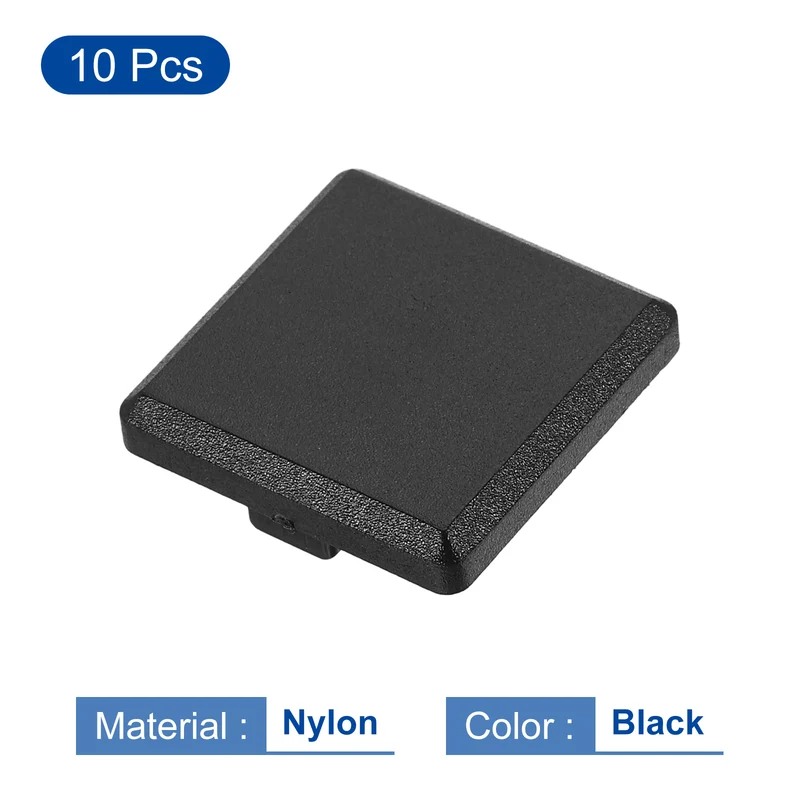 10Pcs Extruded End Cap Nylon 25x25mm 2525 Series European Black