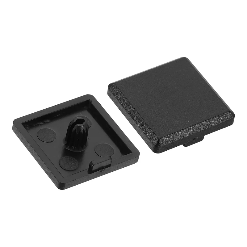 20Pcs Extruded End Cap Nylon 25x25mm 2525 Series European Black