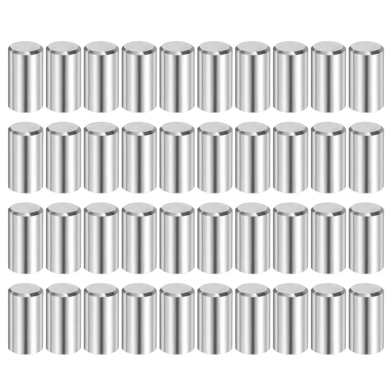 40 Pcs 8 mm x 15 mm Dowel Pins 316L Stainless Steel Shelf Support Peg Pin