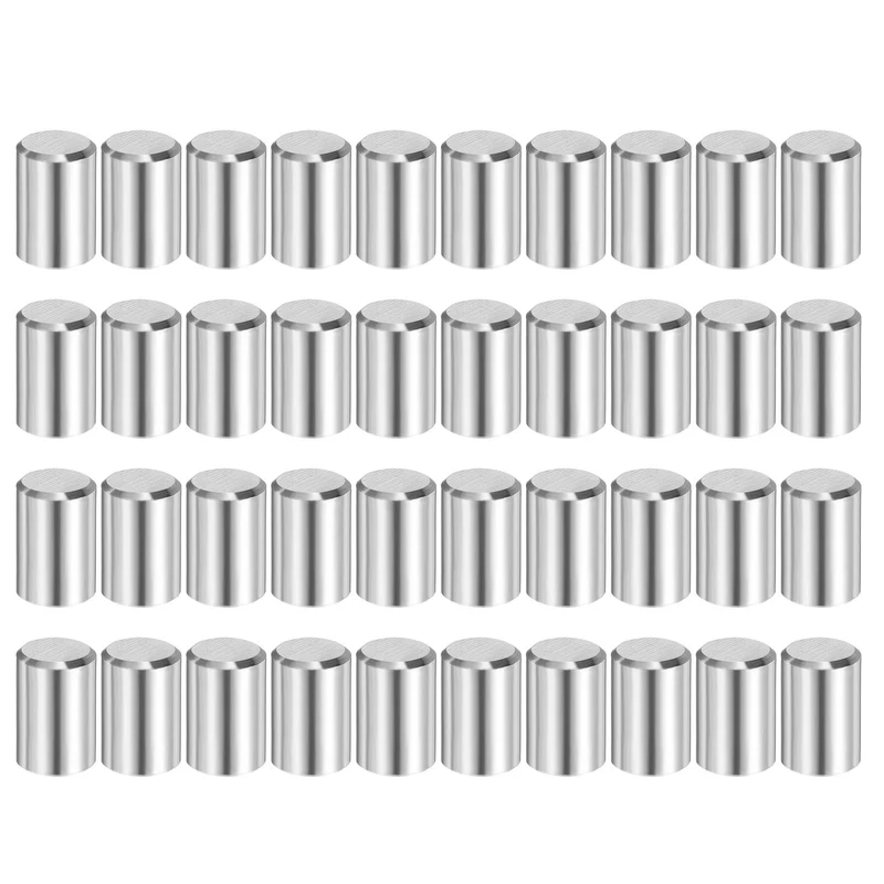 40 Pcs 8 mm x 12 mm Dowel Pins 316L Stainless Steel Shelf Support Peg Pin