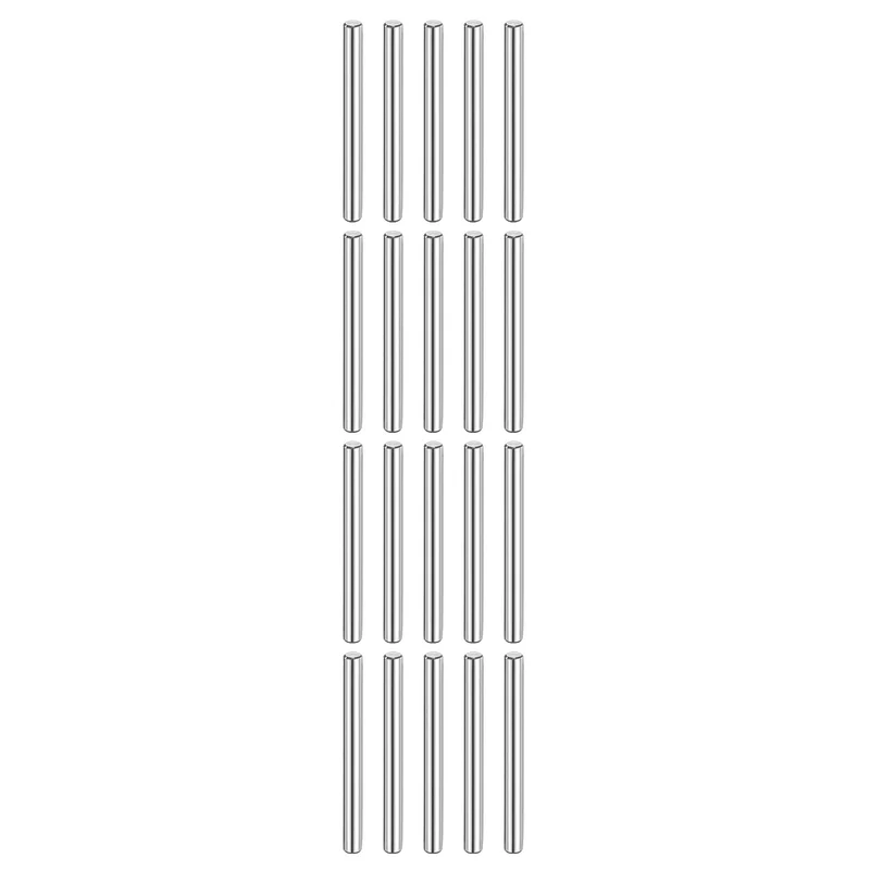 20 Pcs 6 mm x 60 mm Dowel Pins 316L Stainless Steel Shelf Support Peg Pin