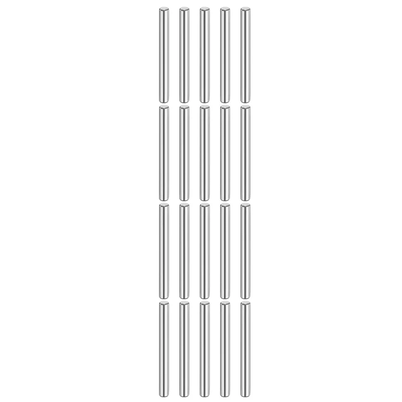 20 Pcs 6 mm x 55 mm Dowel Pins 316L Stainless Steel Shelf Support Peg Pin