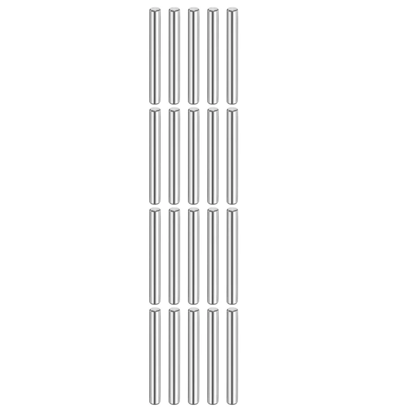 20 Pcs 6 mm x 50 mm Dowel Pins 316L Stainless Steel Shelf Support Peg Pin