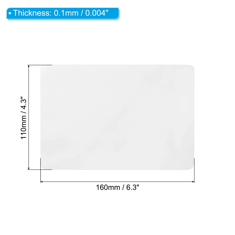 100Pcs Transparent Thermal Laminating Pouches 4 Mil 6.3"x4.3