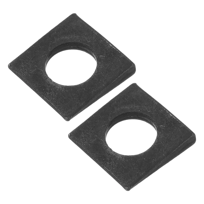 2 Pcs M30 Beveled Square Washers Thickness 3 to 12mm Wedge Washers Black