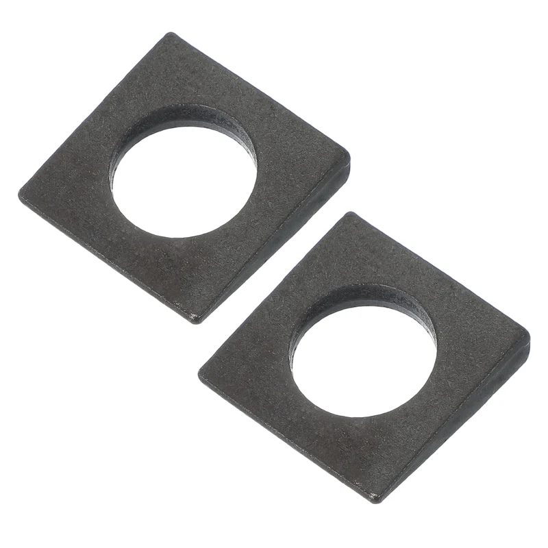 2 Pcs M27 Beveled Square Washers Thickness 3 to 10.8mm Wedge Washers Black