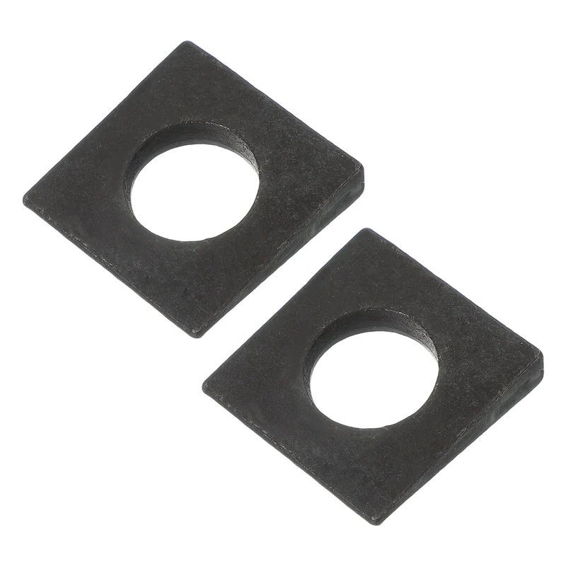 2 Pcs M24 Beveled Square Washers Thickness 3 to 10.6mm Wedge Washers Black