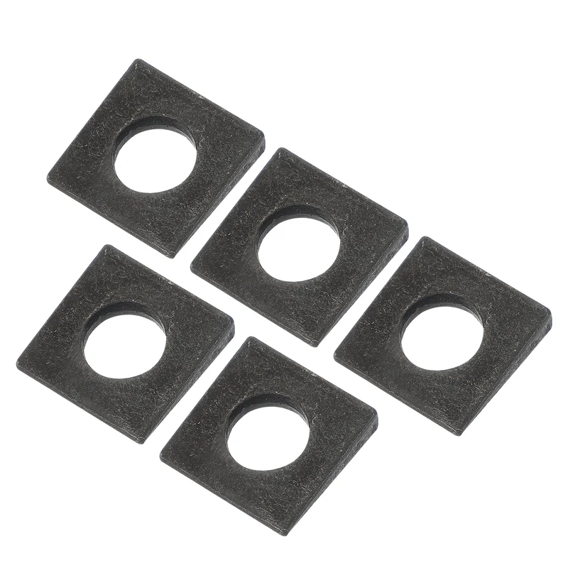 5 Pcs M18 Beveled Square Washers Thickness 3 to 9mm Wedge Washers Black