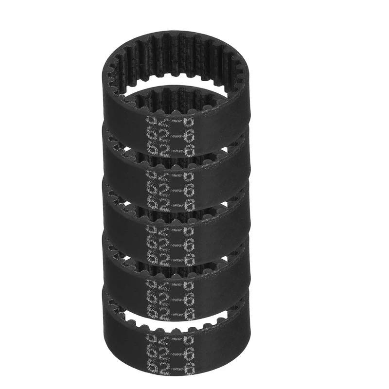 52mm GT-2 Timing Belt, 5pcs 6mm Width 2mm Pitch 3D Printing Closed Loop, Black