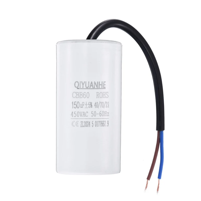 CBB60 150uf Running Capacitor 450VAC 50/60Hz 100x50mm
