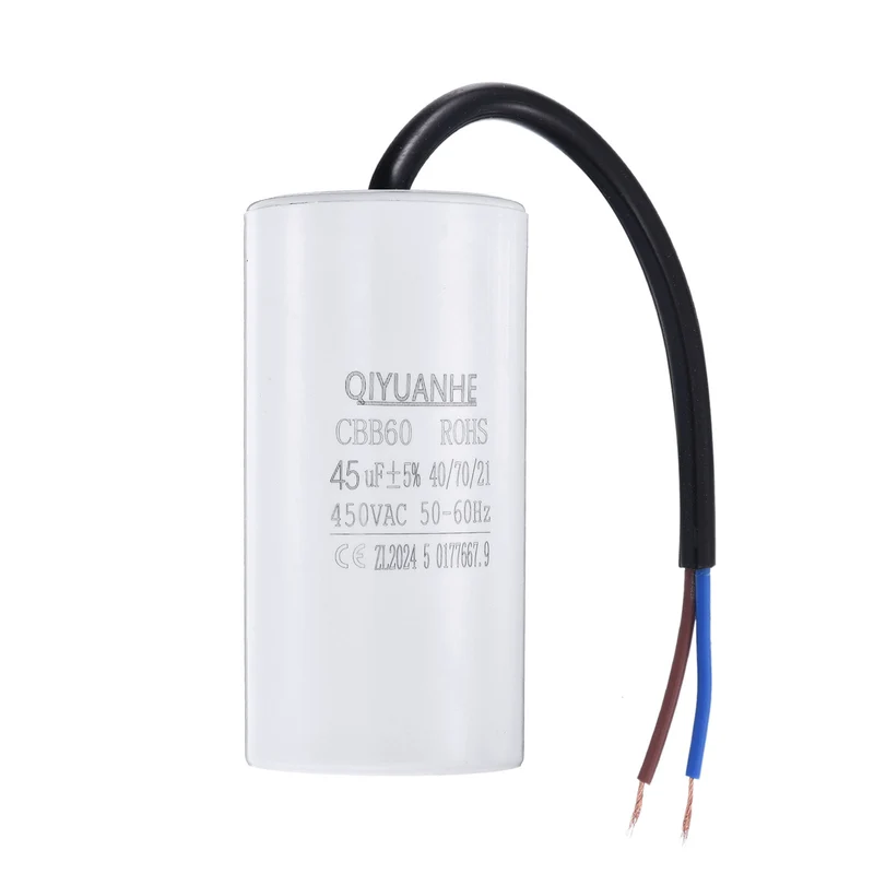 CBB60 45uf Running Capacitor 450VAC 50/60Hz 100x50mm