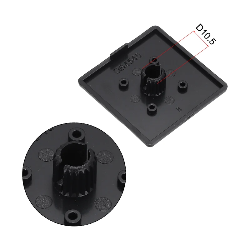 Standard Plastic Square Aluminum Extrusion End Cap Black 45x45mm 12pcs