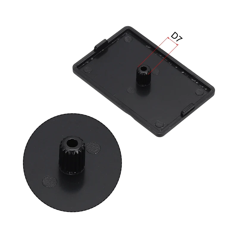 12 x Standard Plastic Rectangle Aluminum Extrusion End Cap Black 40x60mm