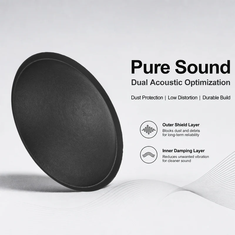 4pcs Speaker Dust Cap 82mm/3.23" OD Subwoofer Paper Cap