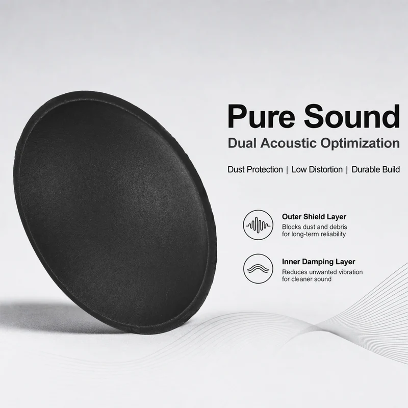 4pcs Speaker Dust Cap 64mm/2.52" OD Subwoofer Paper Cap