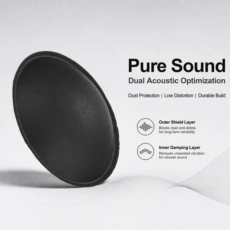 2pcs Speaker Dust Cap 54mm/2.13" OD Subwoofer Paper Cap