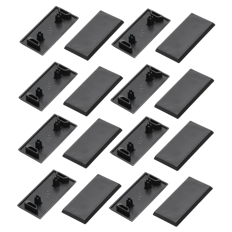 16Pcs slot 4.2mm Hole Dia EU Standard Aluminum Profile End Cap 20x40mm ABS