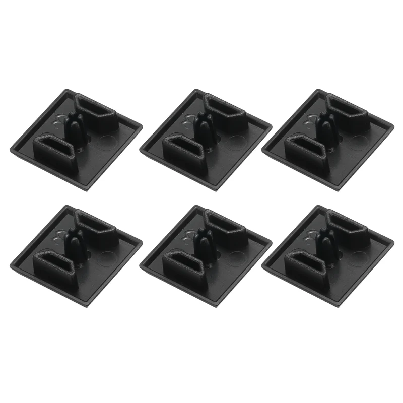 6Pcs slot 4.2mm Hole Dia EU Standard Aluminum Profile End Cap 20x20mm ABS