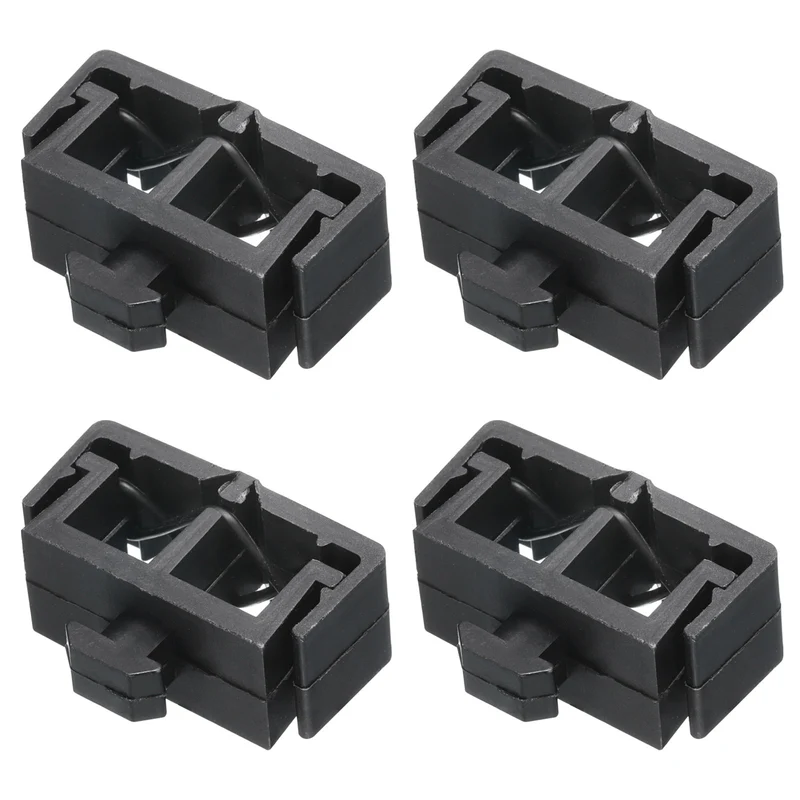 4Pcs Dual Slot Flat Cable Clamp 8, 13mm Mount Slot Width Wire Holder ABS for 40 Series European Standard Aluminum Extrusion