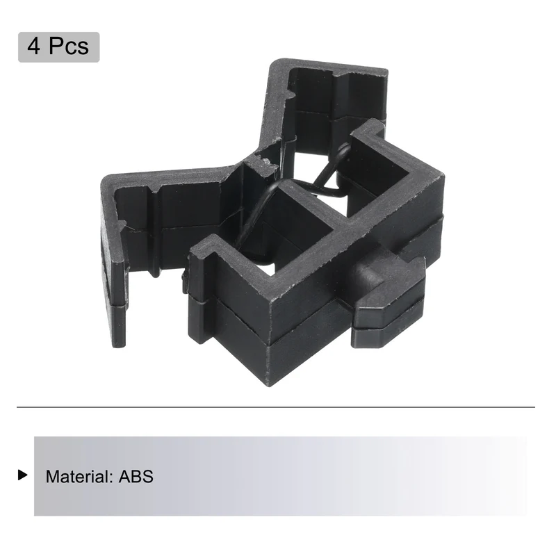4Pcs Dual Slot Flat Cable Clamp 8, 13mm Mount Slot Width Wire Holder ABS for 40 Series European Standard Aluminum Extrusion