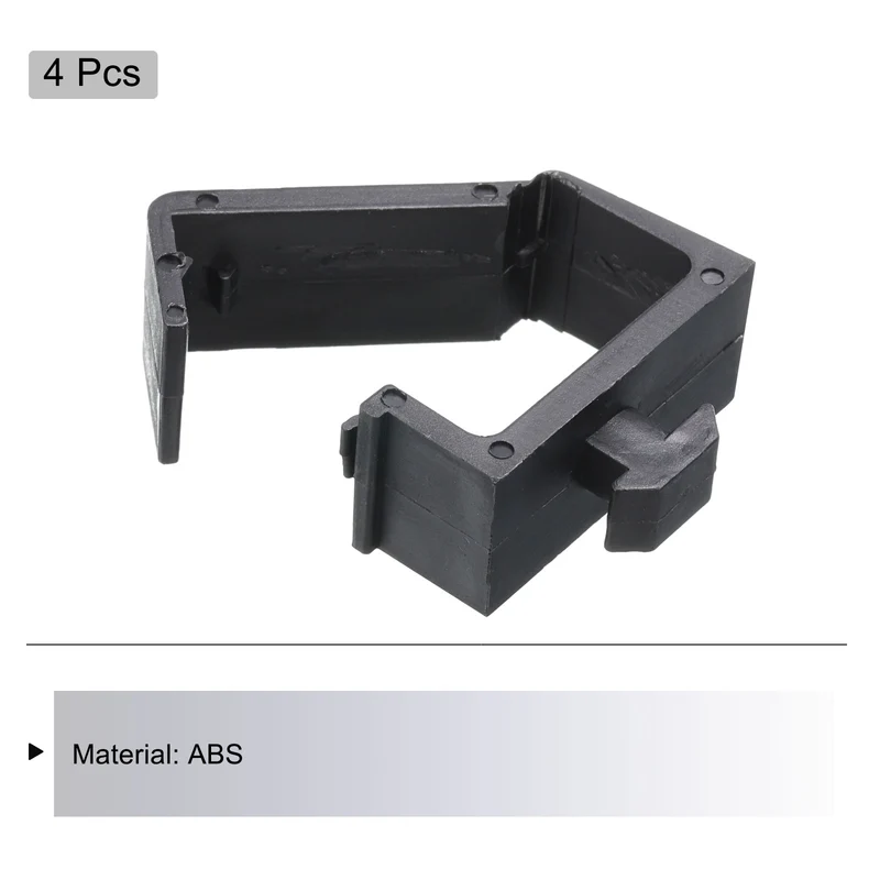 4Pcs Single Slot Flat Cable Clamp 8, 13mm Mount Slot 40 Series European Standard