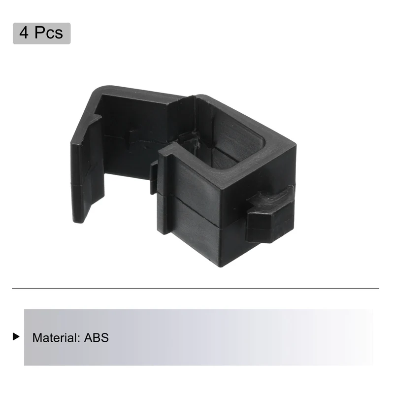 4Pcs Single Slot Flat Cable Clamp 6, 10mm Mount Slot Width Wire Holder ABS for 20 Series European Standard Aluminum Extrusion