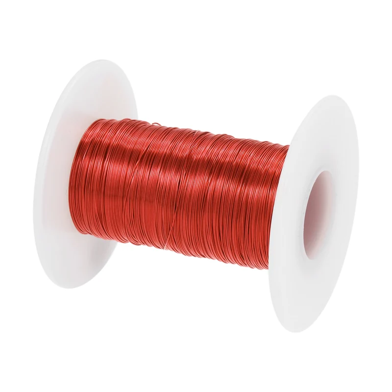 0.28mm Magnet Wire 299ft Enameled Magnet Winding Copper Wire 50g,Red
