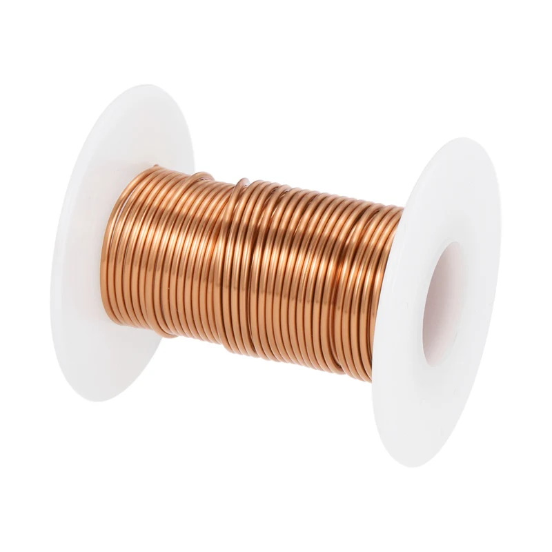 1.2mm Magnet Wire 16ft Enameled Magnet Winding Copper Wire 50g,Brown