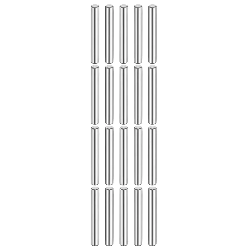 20 Pcs 6 mm x 40 mm Dowel Pins 316L Stainless Steel Shelf Support Peg Pin