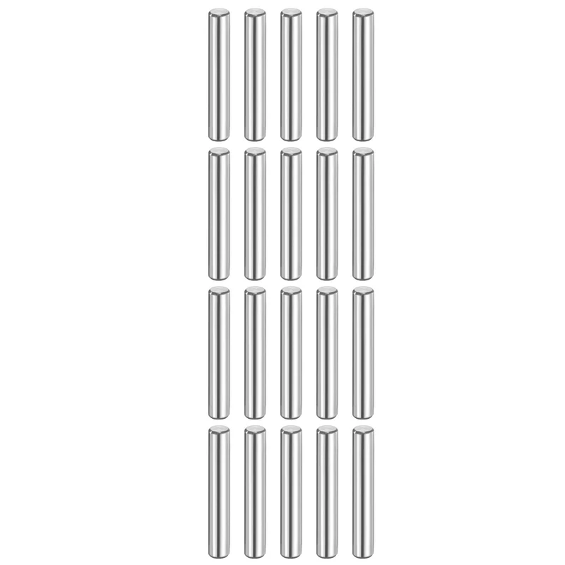 20 Pcs 6 mm x 35 mm Dowel Pins 316L Stainless Steel Shelf Support Peg Pin