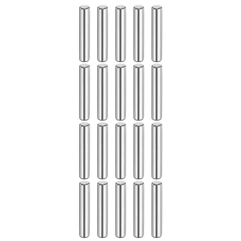 20 Pcs 6 mm x 30 mm Dowel Pins 316L Stainless Steel Shelf Support Peg Pin