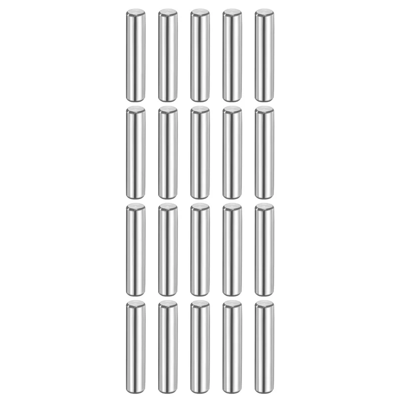20 Pcs 6 mm x 28 mm Dowel Pins 316L Stainless Steel Shelf Support Peg Pin