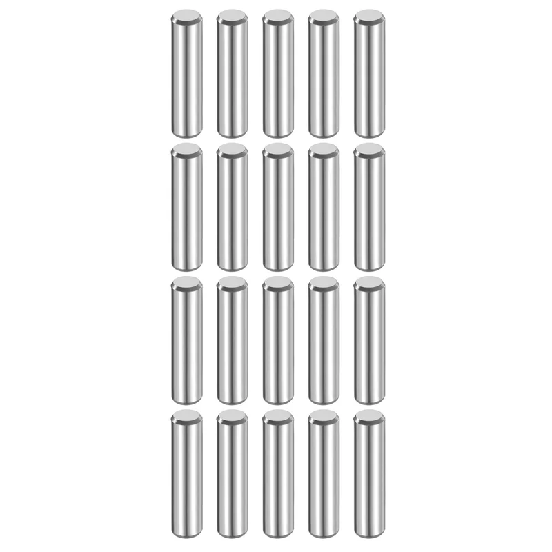 20 Pcs 6 mm x 22 mm Dowel Pins 316L Stainless Steel Shelf Support Peg Pin