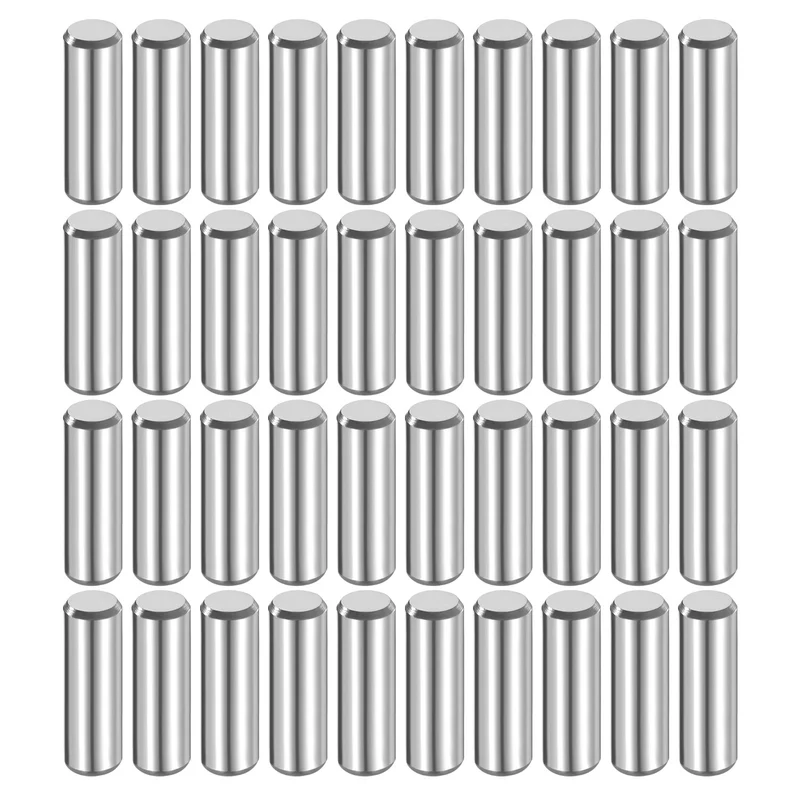 40 Pcs 6 mm x 18 mm Dowel Pins 316L Stainless Steel Shelf Support Peg Pin