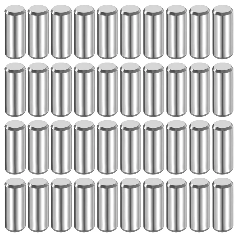40 Pcs 6 mm x 15 mm Dowel Pins 316L Stainless Steel Shelf Support Peg Pin