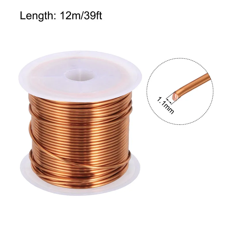 1.1mm Magnet Wire 39ft Enameled Copper Wire Enameled Magnet Winding Wire 100g