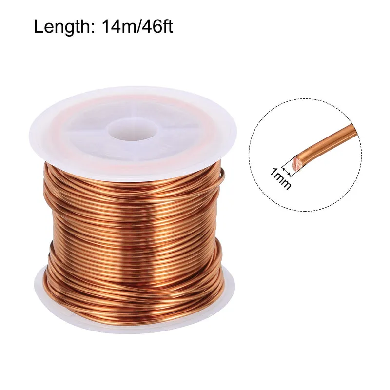 1mm Magnet Wire 46ft Enameled Copper Wire Enameled Magnet Winding Wire 100g