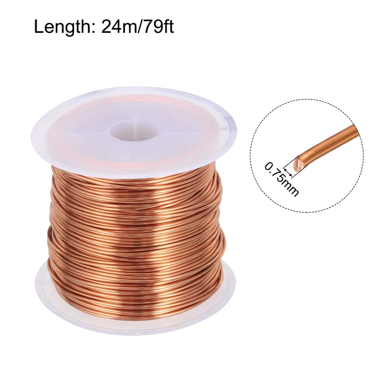 0.75mm Magnet Wire 79ft Enameled Copper Wire Enameled Magnet Winding Wire 100g