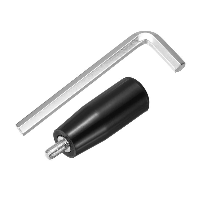 1Set M6 x P1 Revolving Crank Handle 63mm Male Threaded Machine Handwheel