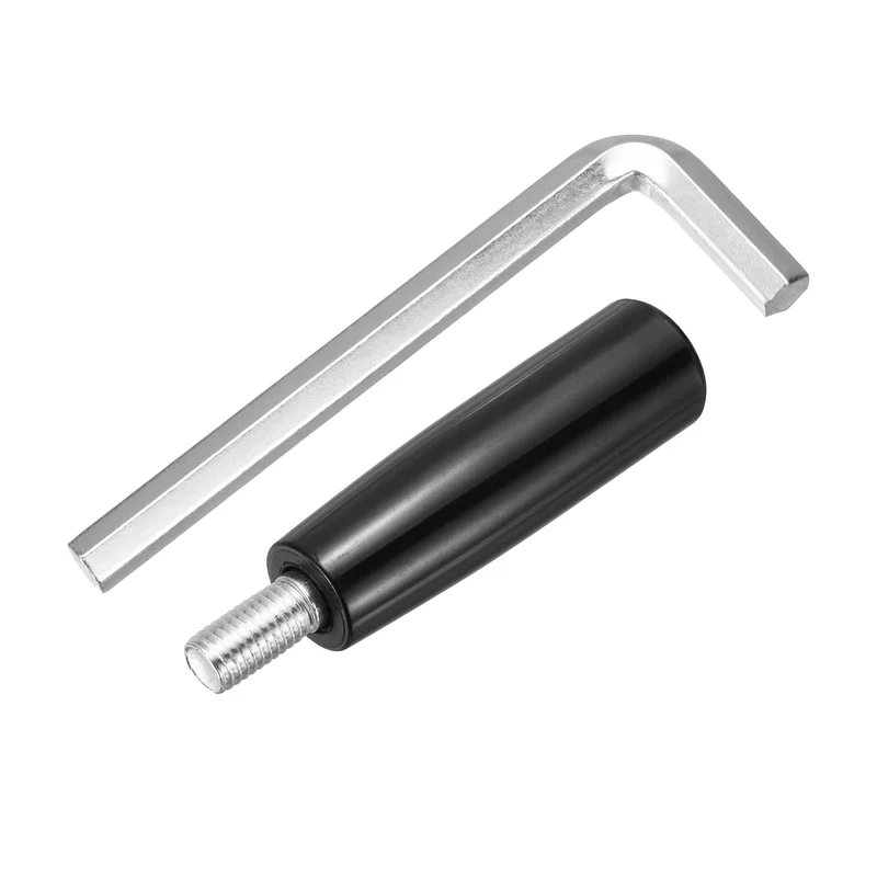 1Set M12 x P1.75 Revolving Crank Handle 115mm Male Threaded Machine Handwheel