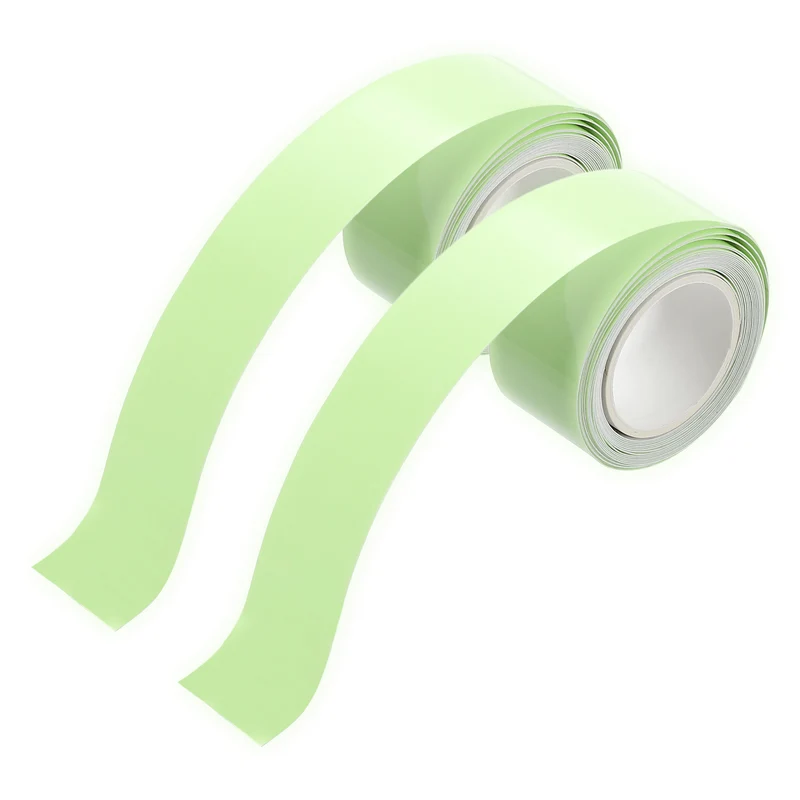 2 Rolls Glow in the Dark Tape 10ft x 1" Bright Sticker Tape, Green