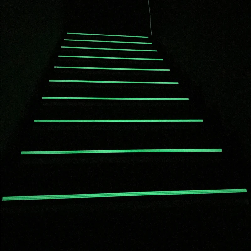 2 Rolls Glow in the Dark Tape 10ft x 1" Bright Sticker Tape, Green
