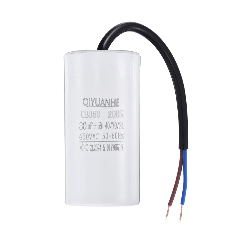 CBB60 30uf Running Capacitor 450VAC 50/60Hz 100x50mm