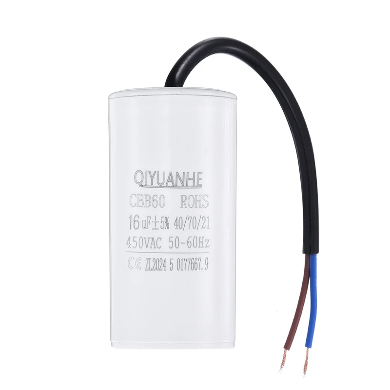 CBB60 16uf Running Capacitor 450VAC 50/60Hz 75x37mm