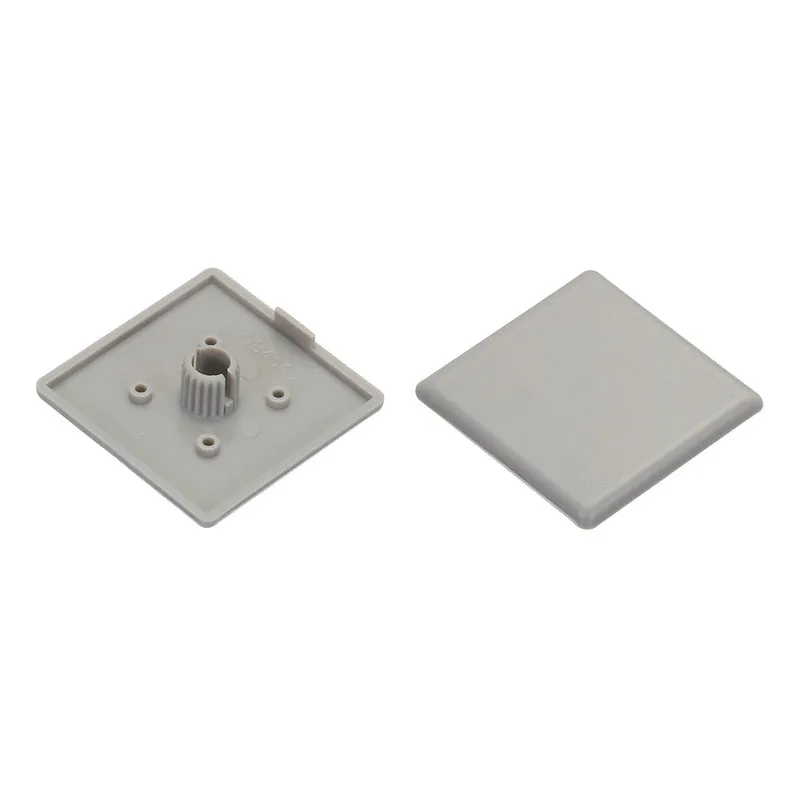 20Pcs Standard Plastic Square Aluminum Extrusion End Cap Grey 45x45mm